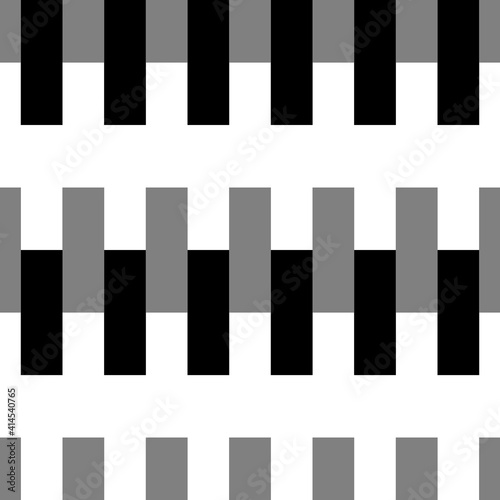 Seamless bricks pattern. Brick figures. Blocks wallpaper. Geometric ornament. Mosaic motif. Grid background. Geometrical backdrop. Digital paper, textile print, web design. Bars illustration. Vector.