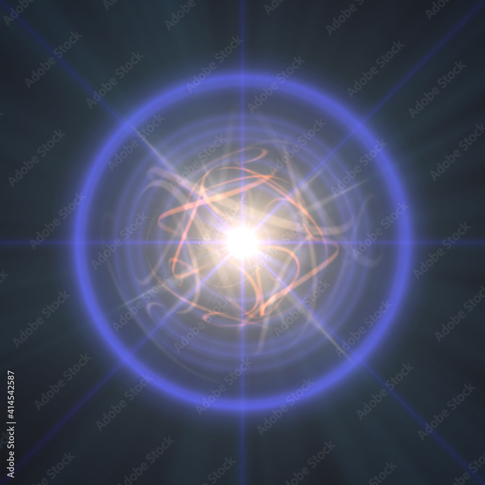 Naklejka premium Highly magnetized rotating neutron star