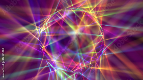Digitally Generated Disco Laser neon Background