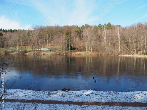 Glashütter Weiher - ein künstlich angelegter Weiher (eigentlich ein Stausee) bei Rohrbach im Saarland  photo