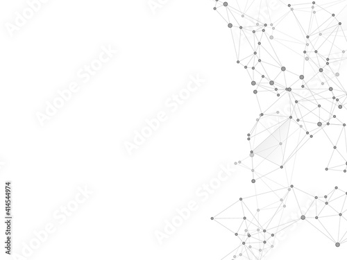 Block chain global network technology concept.