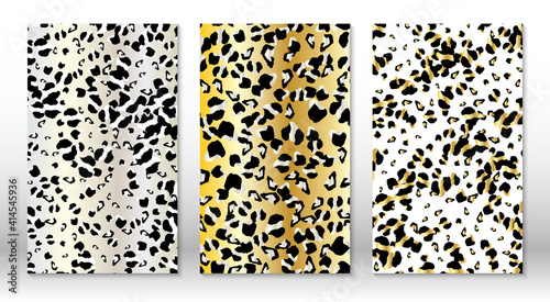 Animal skin leopard pattern. Cheetah print. Covers design template. Leopard print design.