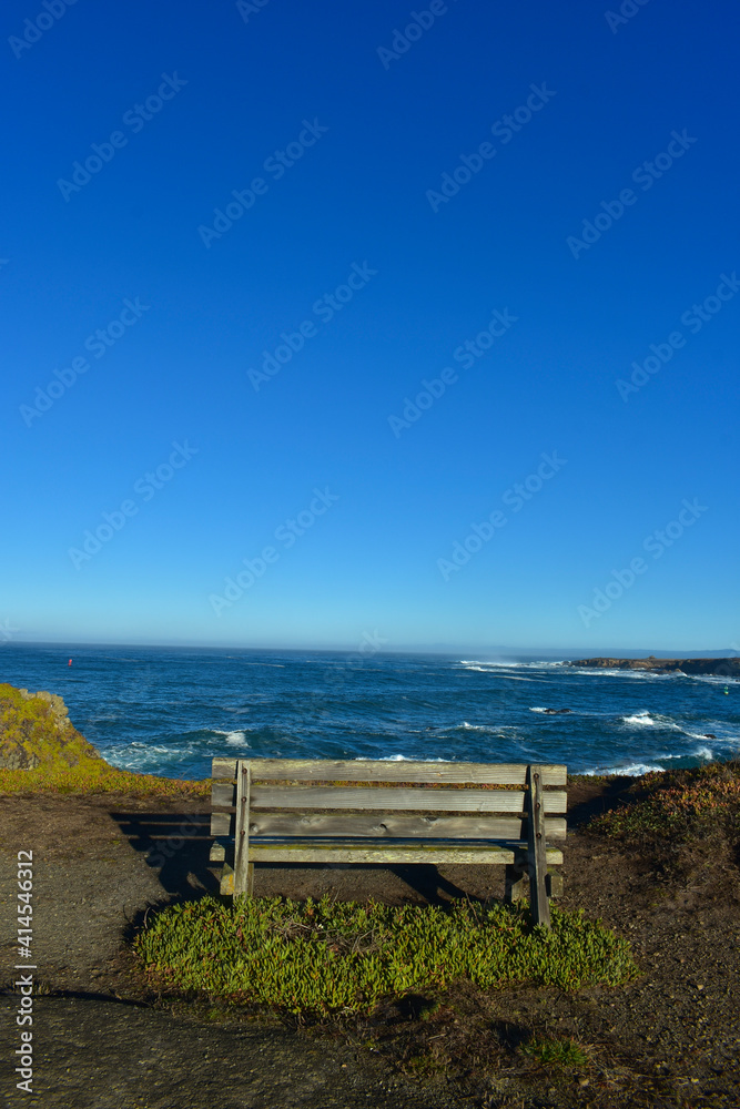 bench on the coast