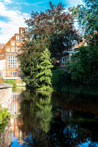 River Ilmenau in Lüneburg, Germany