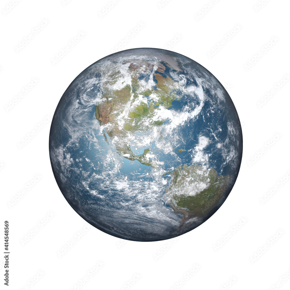 Planet Earth from space in daylight Planet Earth from space in daylight