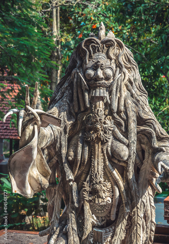 Картината върху платно Traditional Balinese stone sculpture of Rangda in Water Palace Tirta Gangga in B