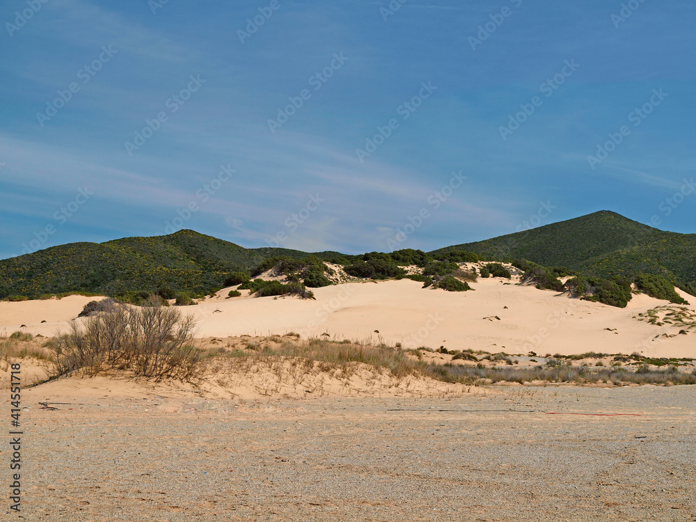 Piscinas, Dünenlandschaft an der Costa Verde, Südwest-Sardinien Piscinas, Dünenlandschaft an der Costa Verde, Südwest-Sardinien