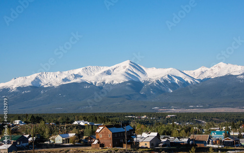 Landscape view of the historic Leadville, America’s highest town, Colorado, USA