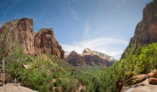 Zion National Park canyon and mountains landscape, Utah, USA