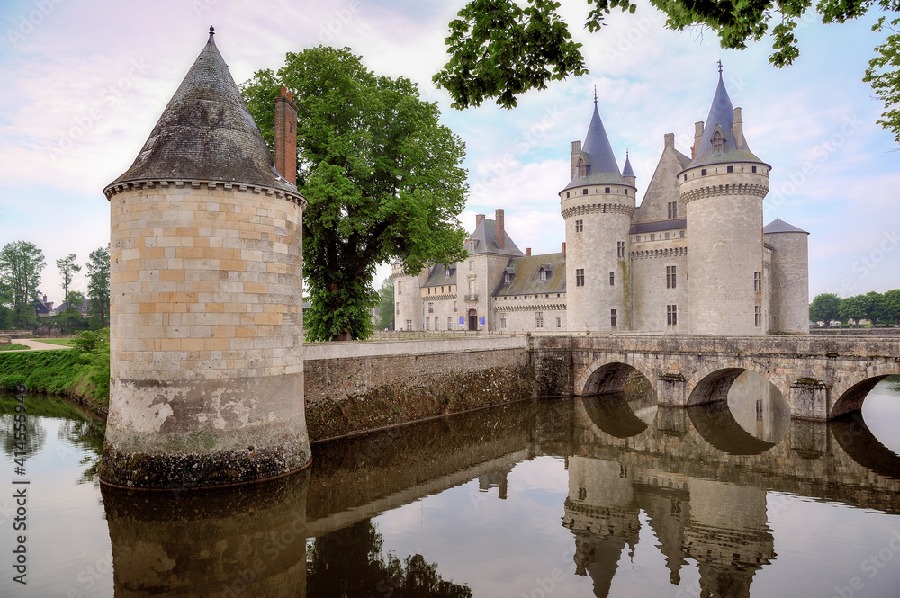French Castle At Sully, River Loire
