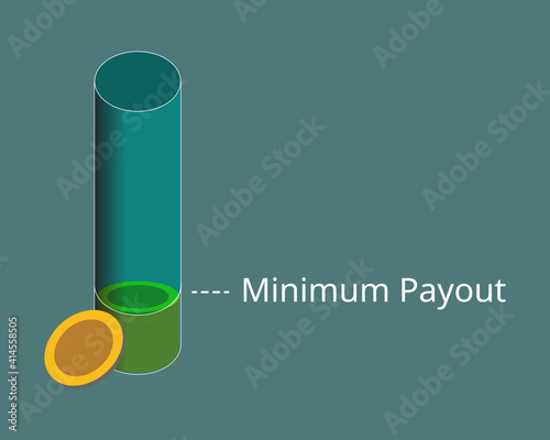 reach the minimum payout to get money out vector