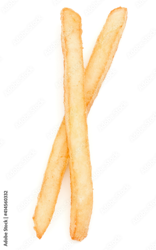 French Fried Potatoes isolated on white background French Fried Potatoes isolated on white background