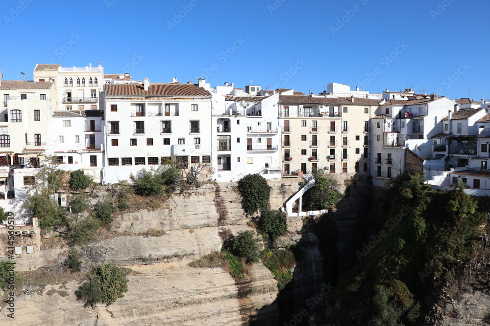 Houses on Cliff in Ronda, Spain