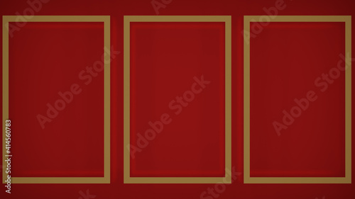 red wooden door