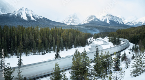 Morant's curve Banff national park, Alberta Canada 