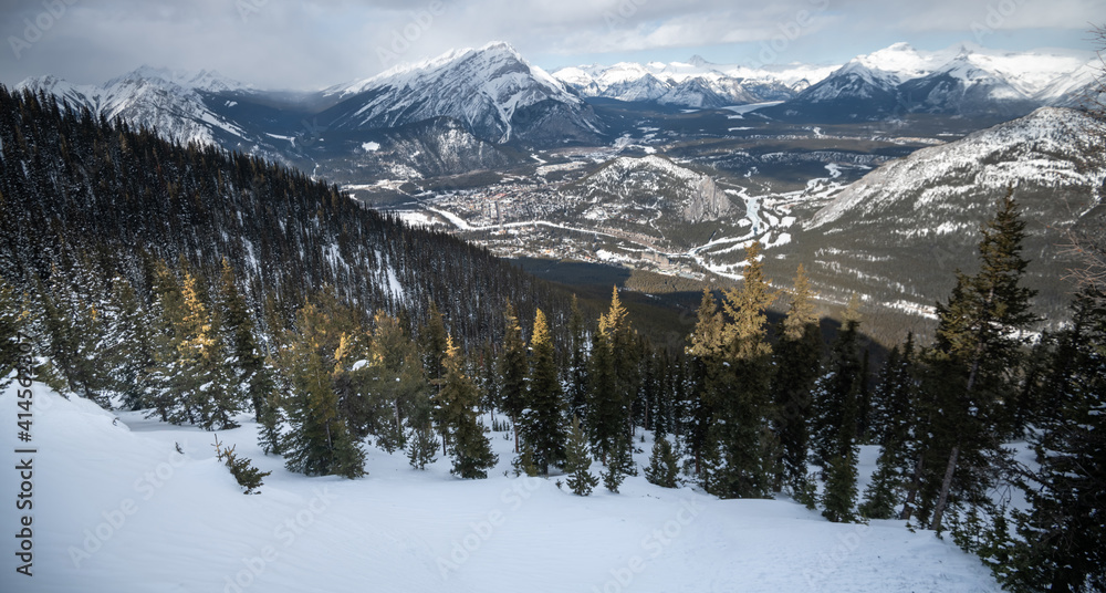 Beautiful landscape in Banff national park in Winter. Banff national park, Alberta, Canada Beautiful landscape in Banff national park in Winter. Banff national park, Alberta, Canada