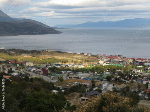 City of Ushuaia and mountains. Argentina © luciano