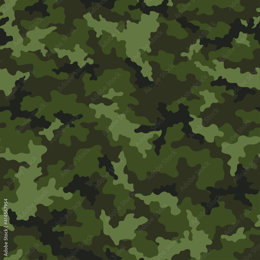 Vecteur Stock Camouflage seamless pattern. Abstract military camo  background for army and hunting textile print. Vector illustration. | Adobe  Stock