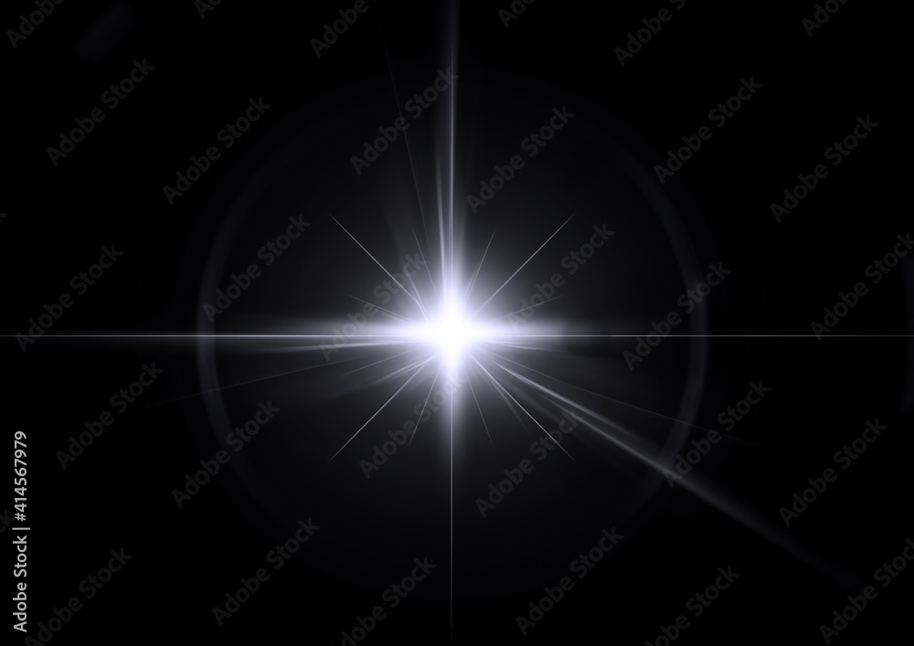 Obraz premium 光輝く抽象的な星