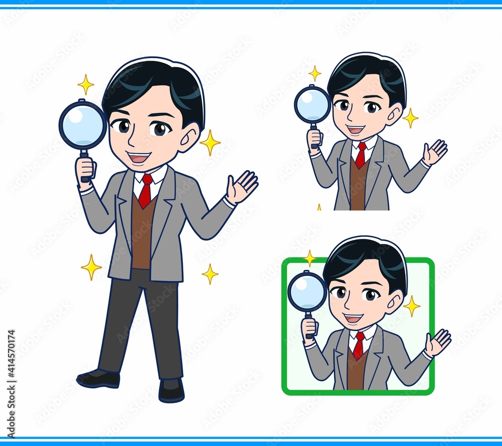 Male teacher in a gray jacket Male teacher in a gray jacket