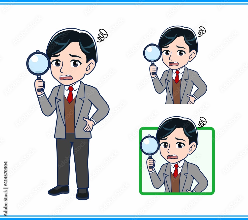 Male teacher in a gray jacket Male teacher in a gray jacket