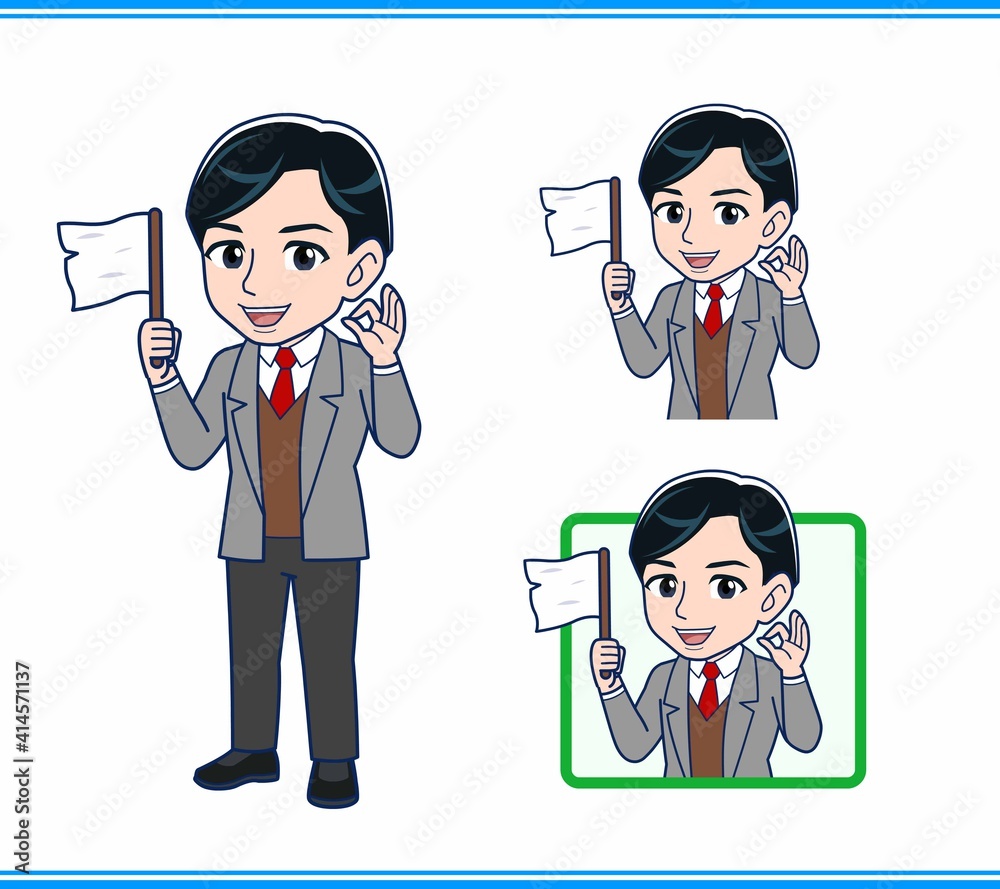 Male teacher in a gray jacket Male teacher in a gray jacket
