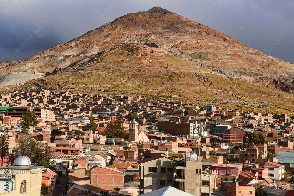 Aerial view from the top of the San Francisco Church and Convent, Potosí, Bolivia