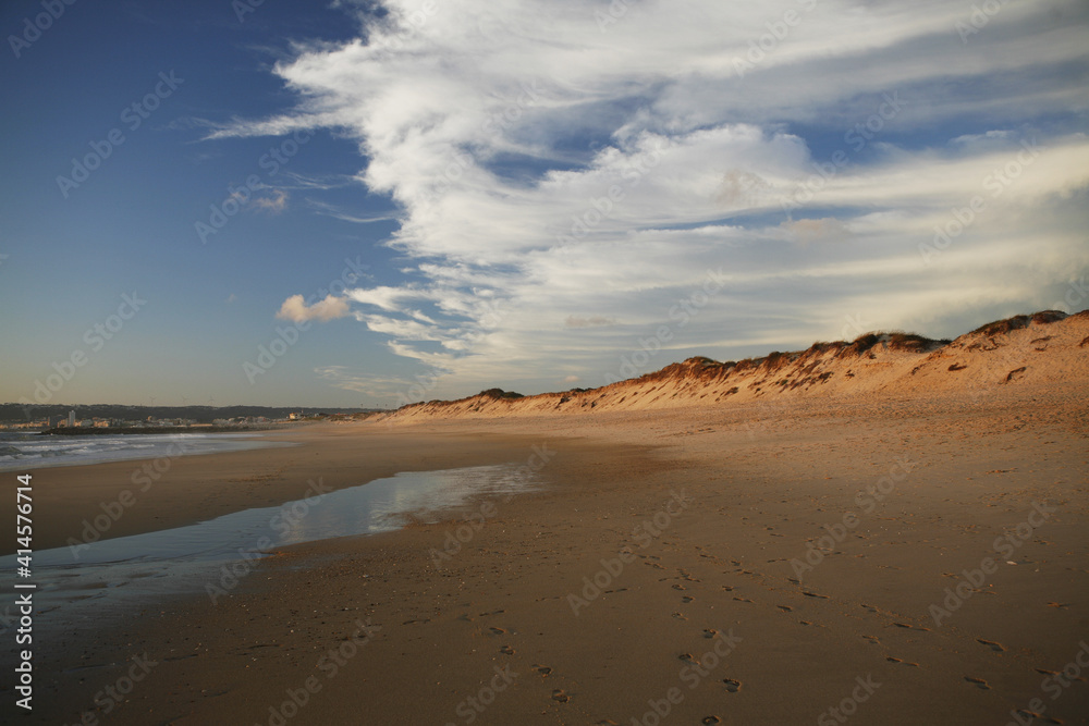 Dunes Clouds In The Evening Sun Portuguese Atlantic Coast The Beach At Figueira Da Foz Portugal Atlantic Europe Dunes Clouds In The Evening Sun Portuguese Atlantic Coast The Beach At Figueira Da Foz Portugal Atlantic Europe