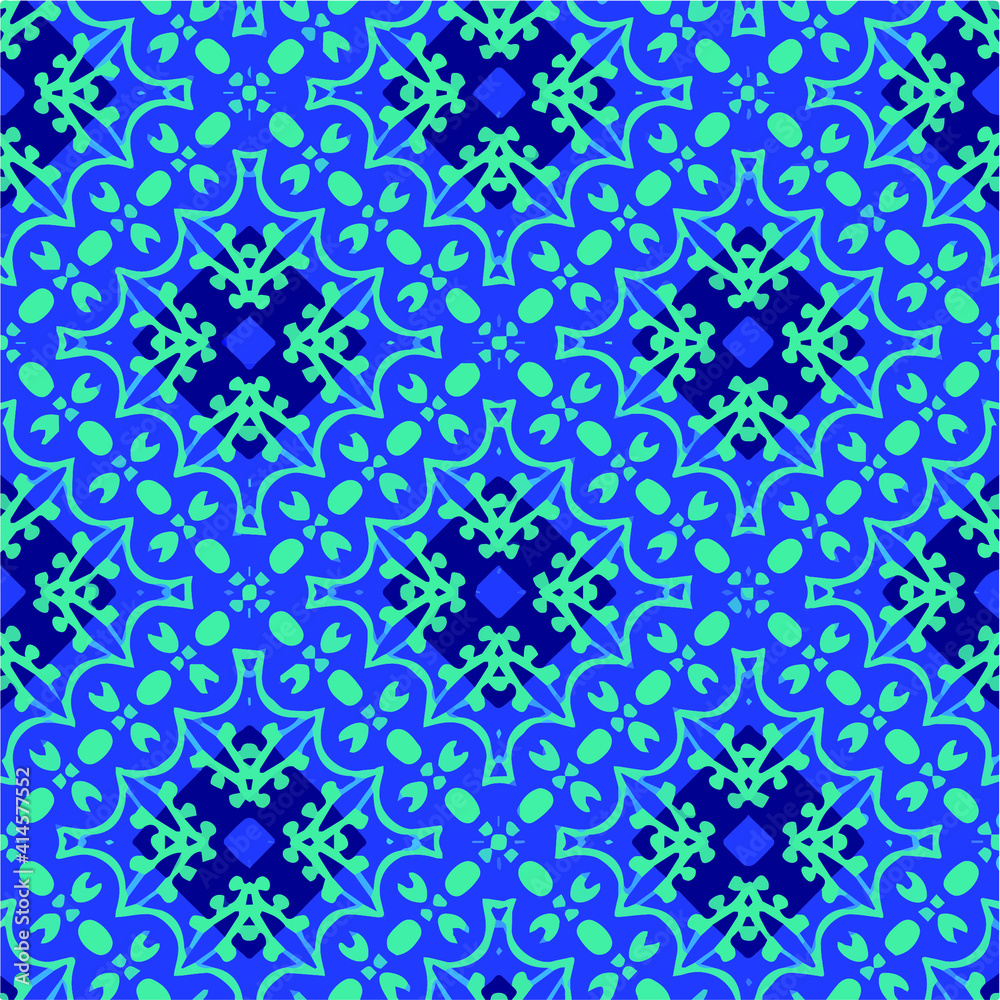 Seamless pattern with multicolored shapes. Seamless pattern with multicolored shapes.