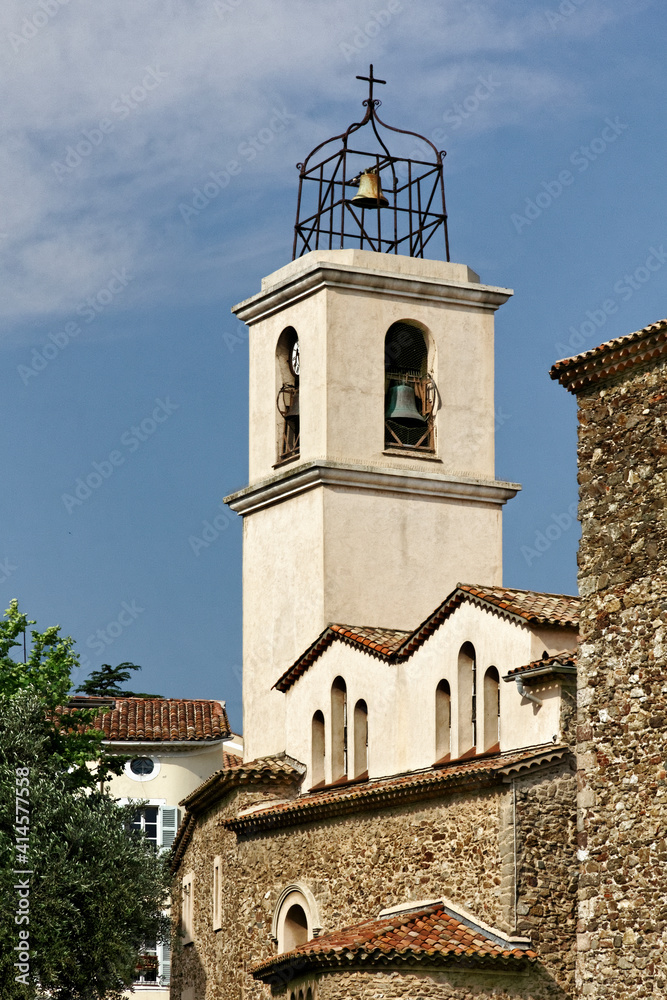 Parish church in Saint-Maxime, Cote d'Azur, Provence, Southern France