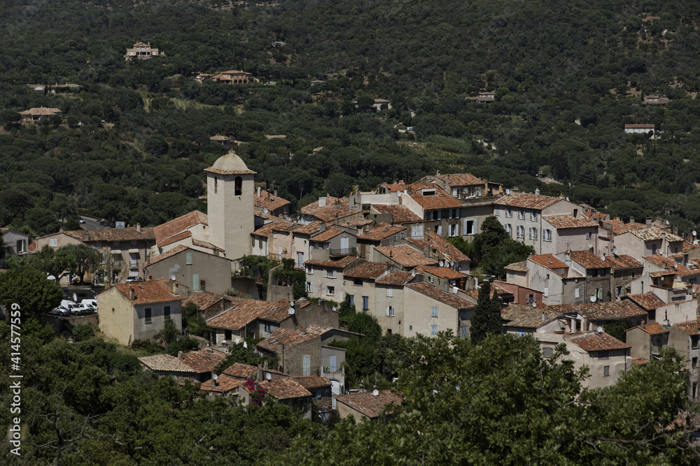 Mountain Village Of Ramatuelle Nearby Saint Tropez, French Riviera, Provence, Southern France, Europe