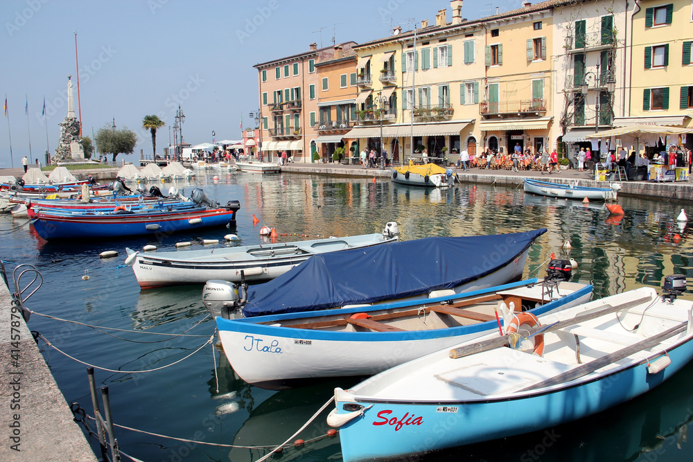 In The Port Of Lazise, Lake Garda, Italy