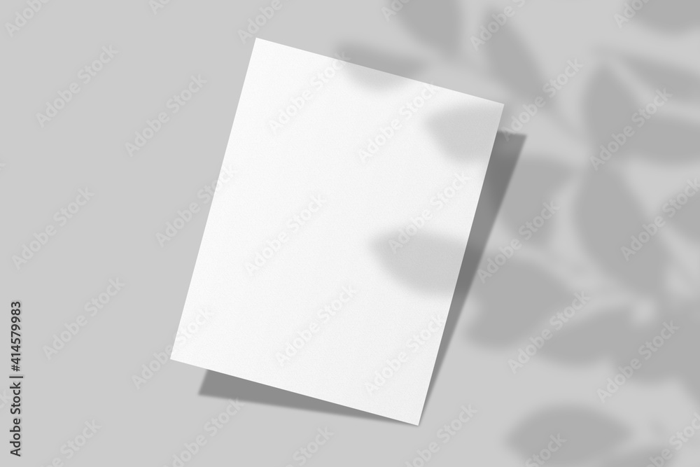 Realistic blank US letter flyer brochure for mockup. Paper or poster illustration with shadow overlay. 3D Render. Realistic blank US letter flyer brochure for mockup. Paper or poster illustration with shadow overlay. 3D Render.