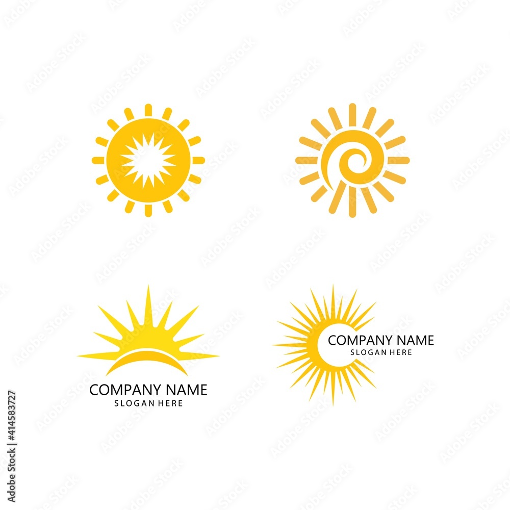 Fototapeta premium sun illustration logo