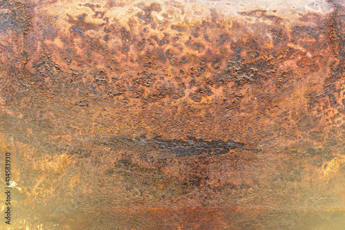 Background image of old and rusty car body, light fair. © Anan