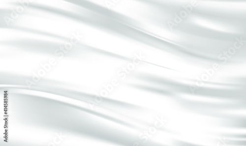 Abstract white satin silk drapery fabric folded with notched creases. Drapery Textile Background. Silk fabric luxury cloth abstract background. Vector illustration EPS10.