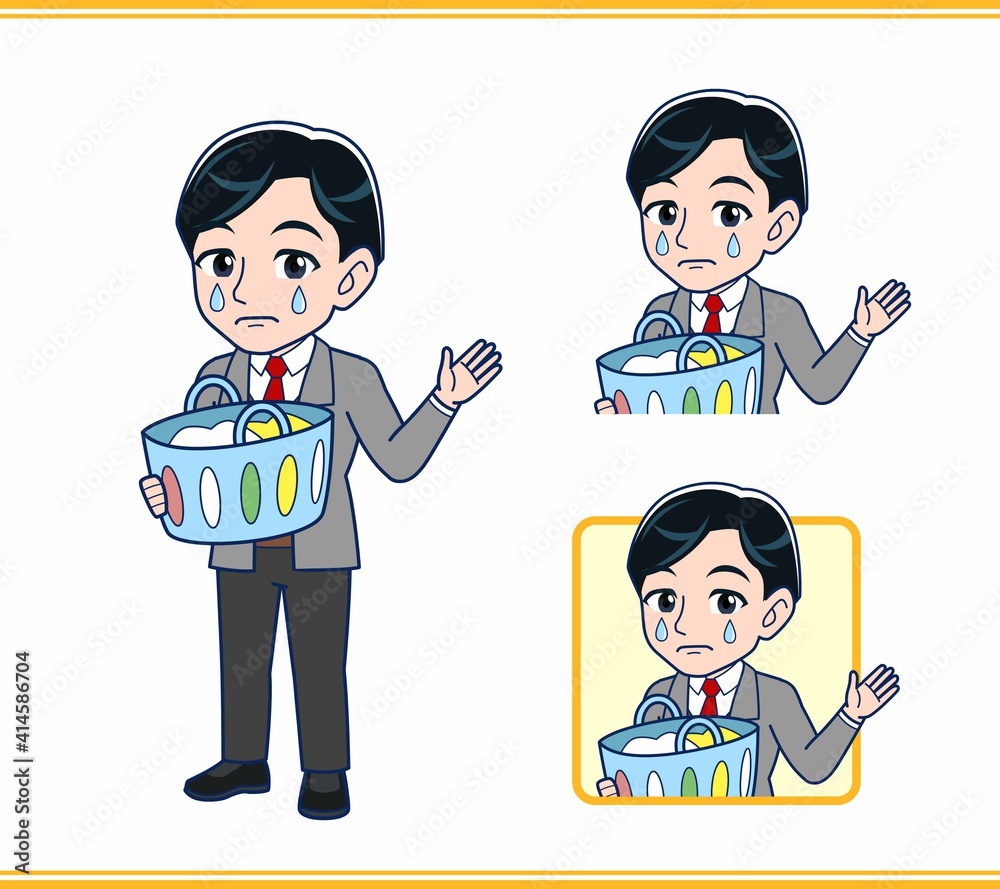 Male teacher in a gray jacket