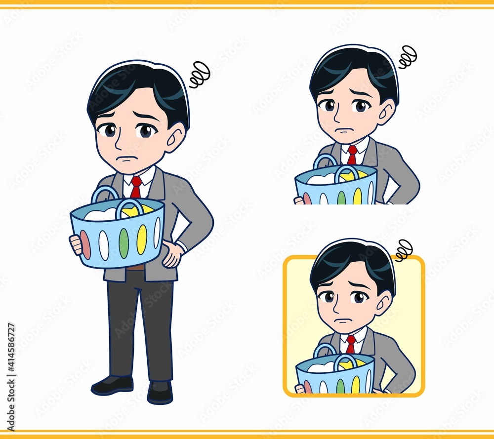 Male teacher in a gray jacket