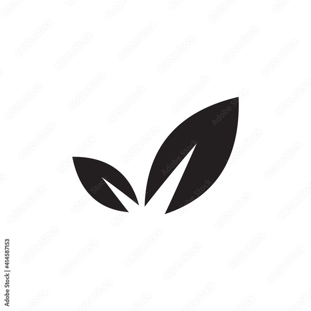 leaf icon symbol sign vector