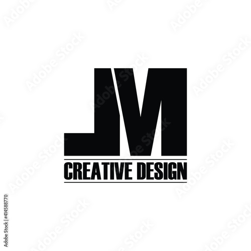 Letter LM simple logo design vector