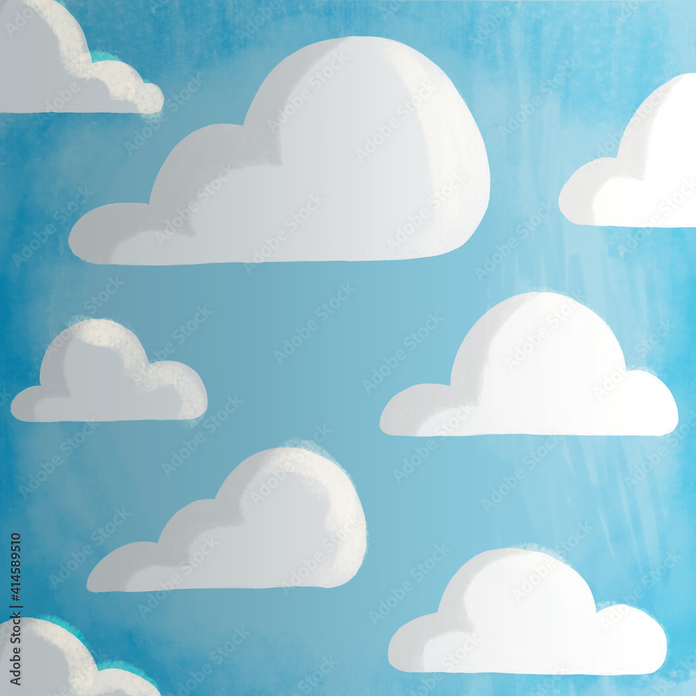 blue sky with clouds