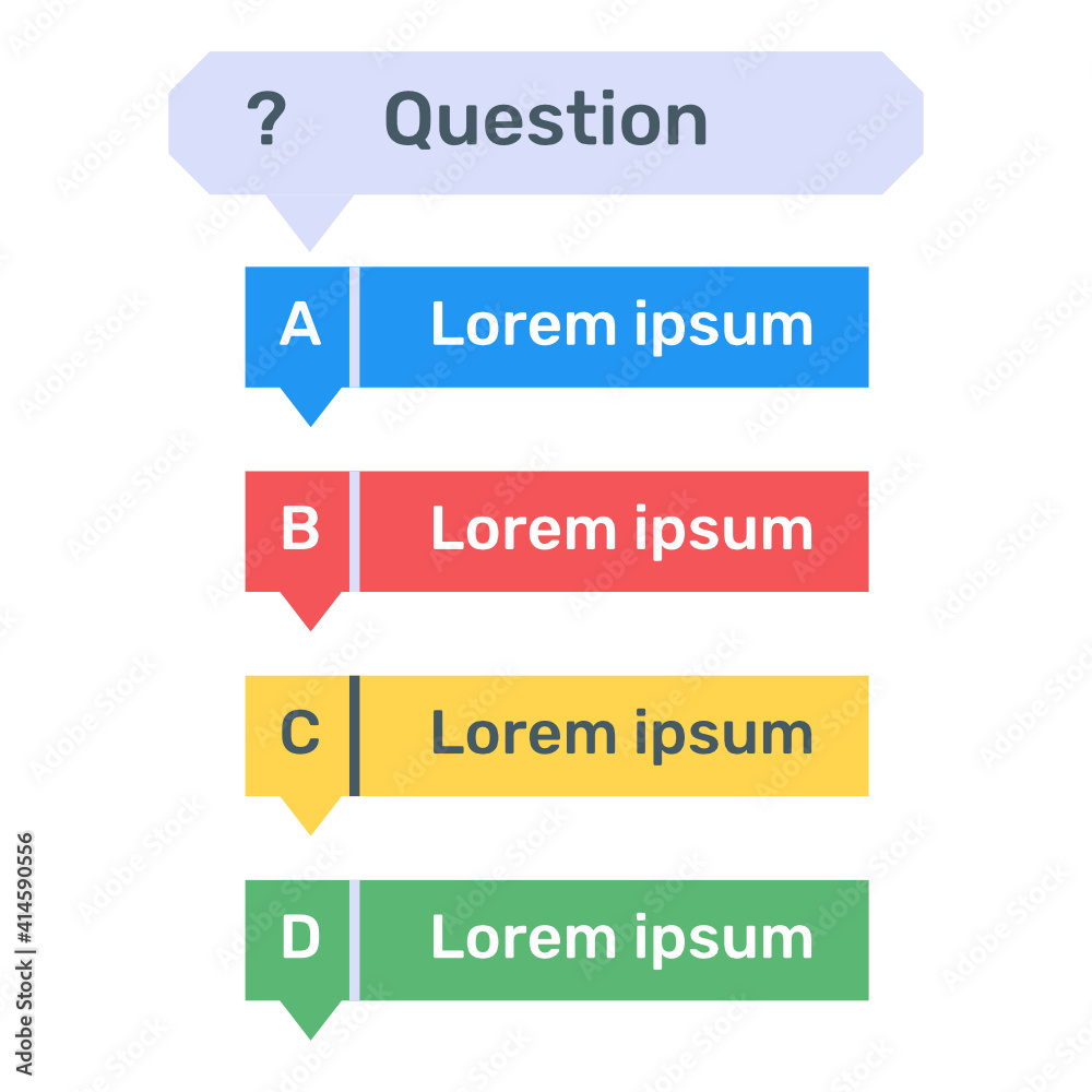 A flat trendy vector of optional questions template, editable design
A flat trendy vector of optional questions template, editable design