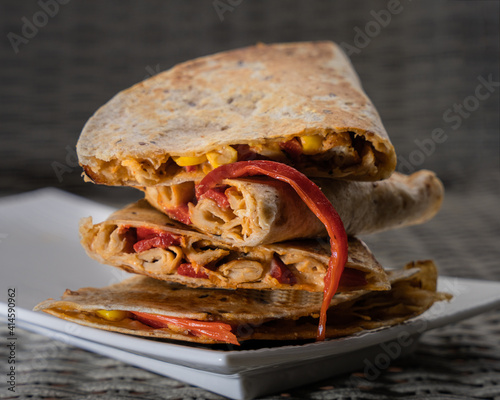 Stack of quesadillas 