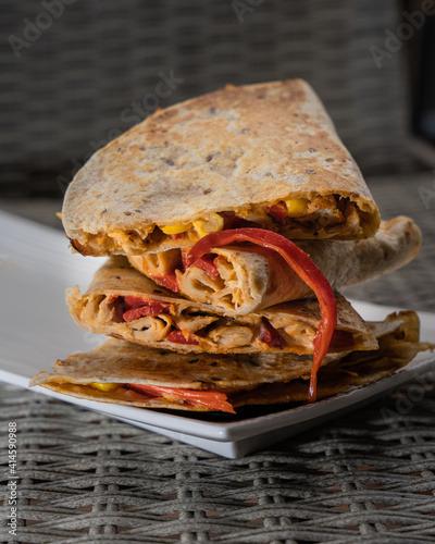 Stack of quesadillas