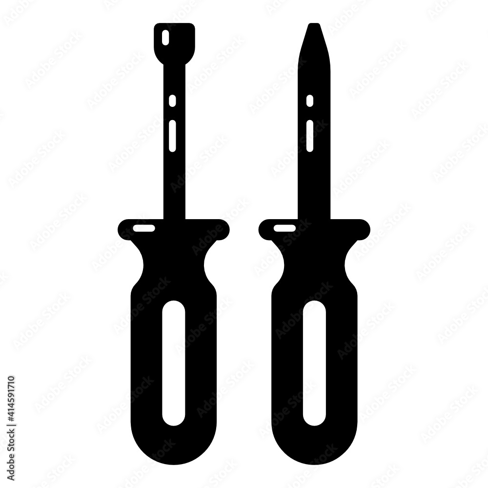 Wrench and screw denoting flat icon of repairing equipment
Wrench and screw denoting flat icon of repairing equipment