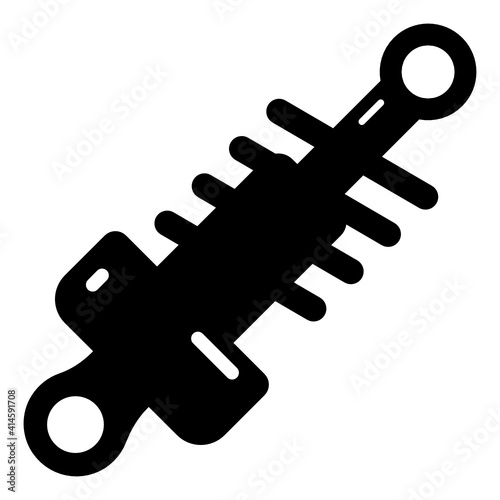 
Shock absorber, flat style editable vector of caar spring 
 photo