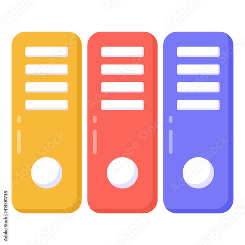 
Trendy design of binders icon, editable vector 
