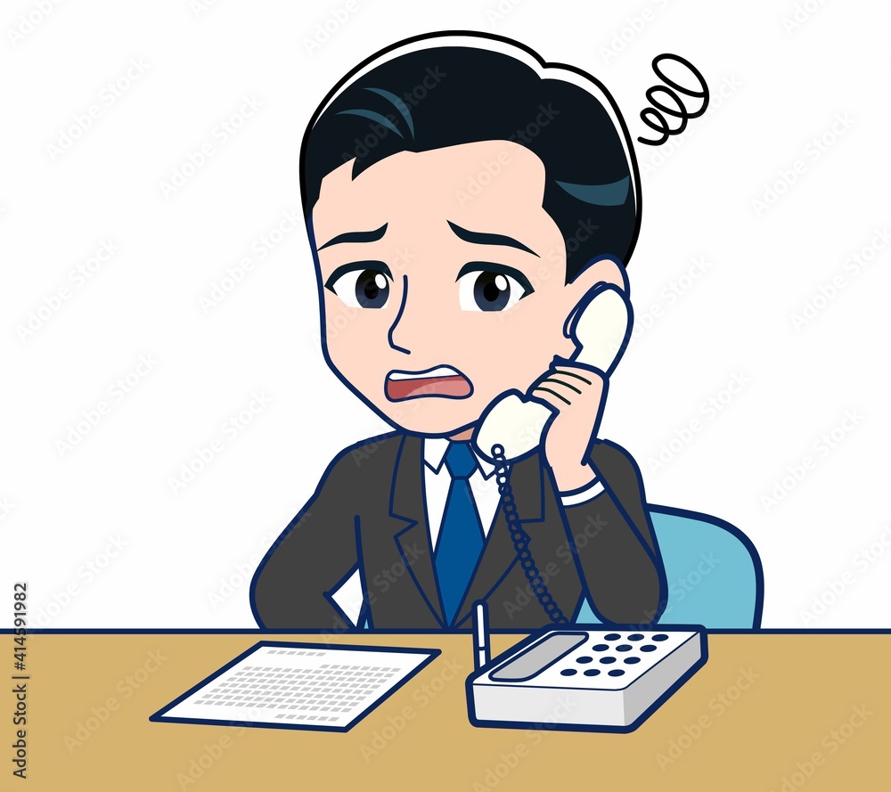 Young office worker man in a black suit Young office worker man in a black suit