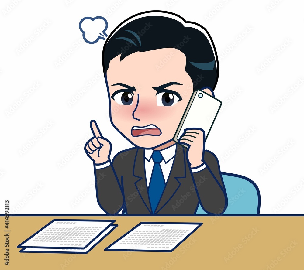 Young office worker man in a black suit Young office worker man in a black suit