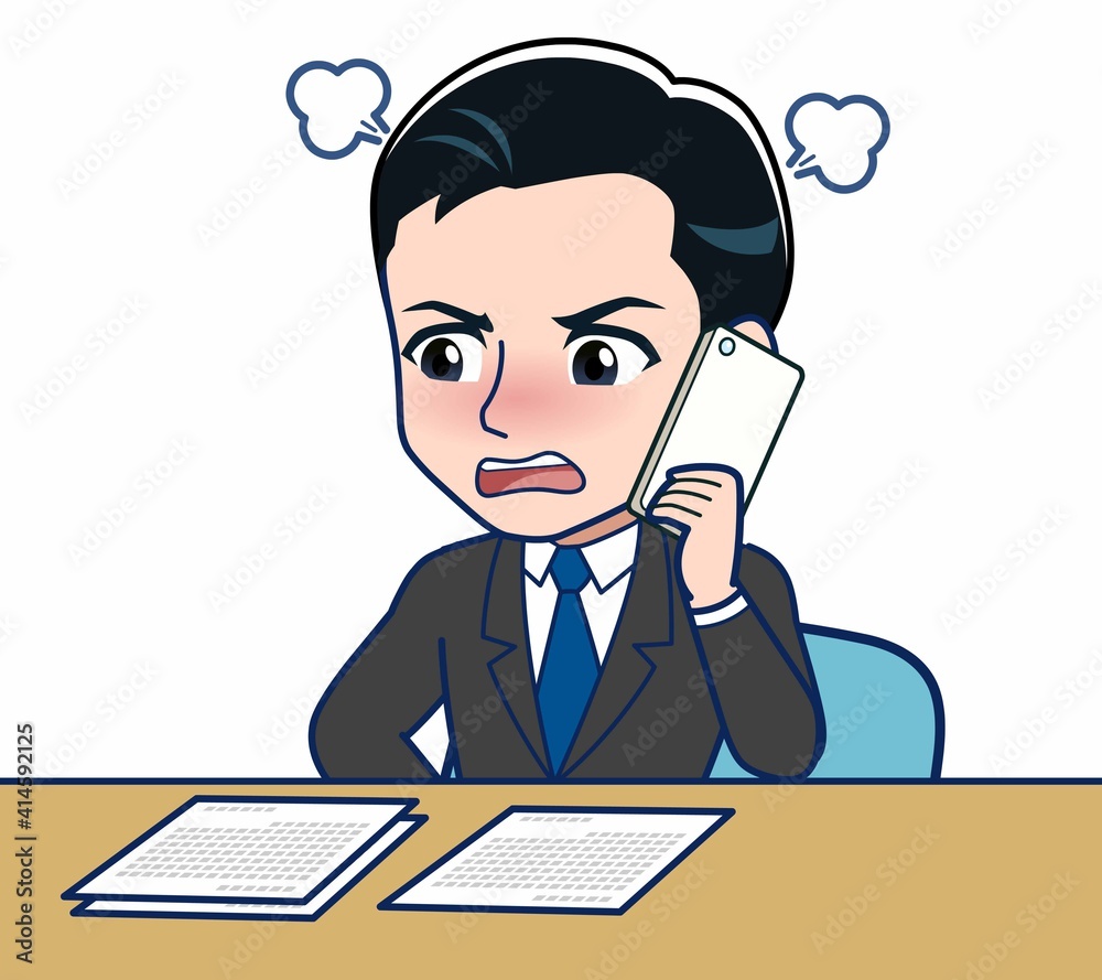 Young office worker man in a black suit Young office worker man in a black suit